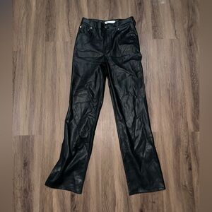 Zara Women's Leather Pants Size 6 Amazing Condition